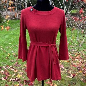 Lole Belted Ribbed Sweater Dress